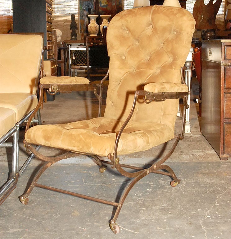 Pair of English Campaign Chairs