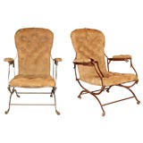Pair of English Campaign Chairs