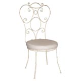 SET OF 10 Painted Iron Chairs