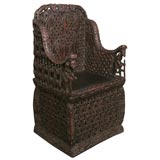 MONUMENTAL SPECTACULAR ANTIQUE  ROYAL CHAIR (FOR ROYALTY ONLY...)