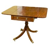 Antique 19th Century Mahogany Pedestal Pembroke Table