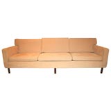 Sofa with Hand-Turned Stretchers designed by Edward Wormley
