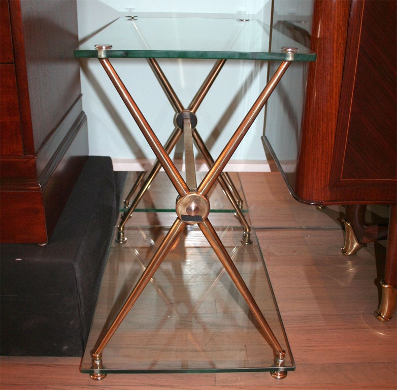 2 tiered side tables by Jansen