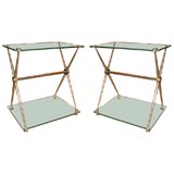2 tiered side tables by Jansen