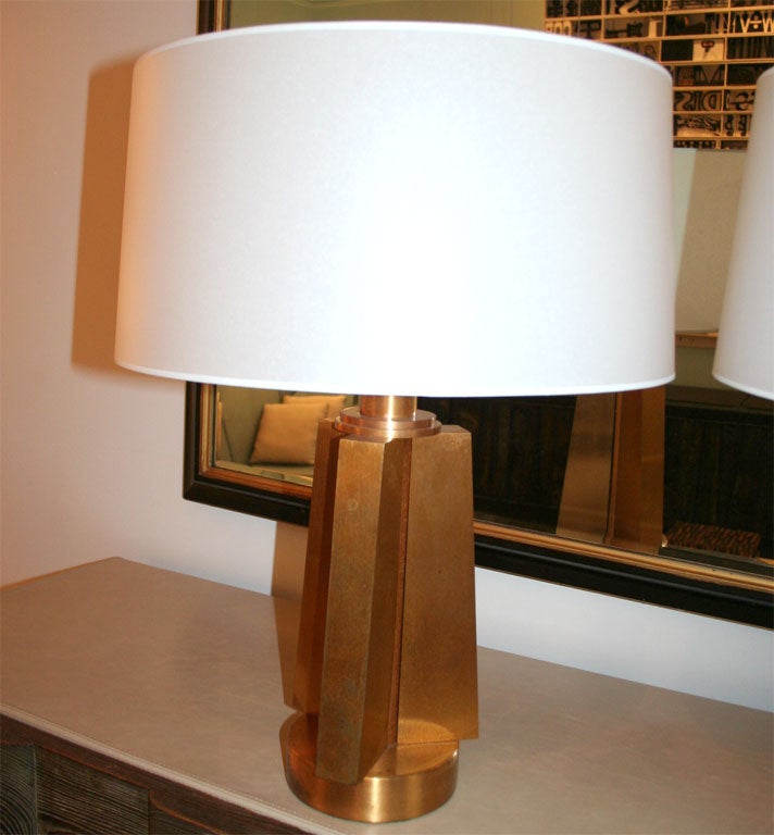 American James Mont bronze lamps