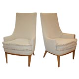 Pair of High Back Chairs