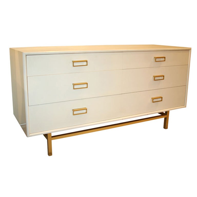 White Six Drawer Dresser