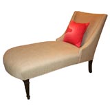 Chaise with  Vintage Verner Panton Pillow