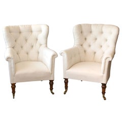 Pair of  Upholstered Armchairs