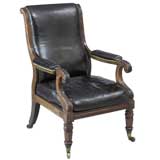 William IV Rosewood Library Armchair