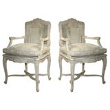 Pair Painted French Style Chairs