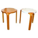 Vintage #3857 Pair of Alvar Aalto Stools