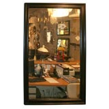 #3643 Large Black Lacquered Frame Mirror