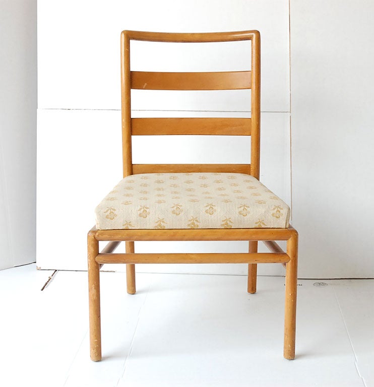 Set of Four Robshjohn-Gibbings Blonde Wood Dining Chairs