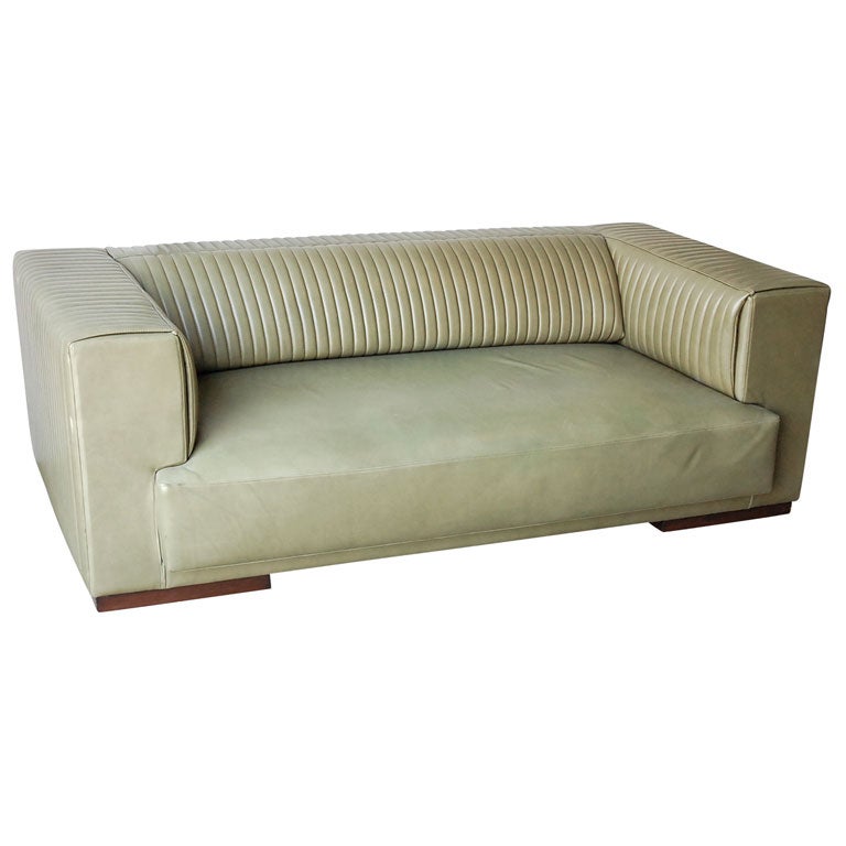 Leather "Cubist Sofa" by City Studio- FLOOR SAMPLE SALE! For Sale
