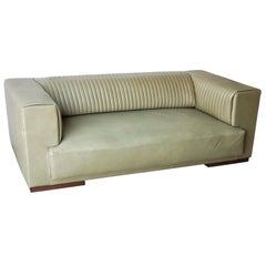 Vintage Leather "Cubist Sofa" by City Studio- FLOOR SAMPLE SALE!