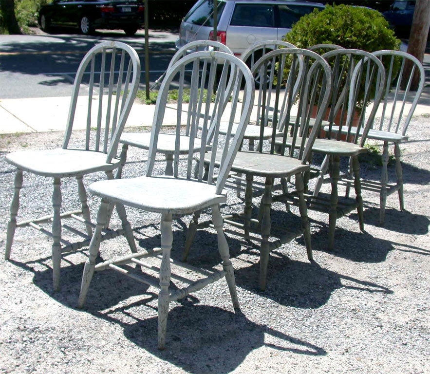 Mid-20th Century 8 KITCHEN WINDSOR CHAIRS