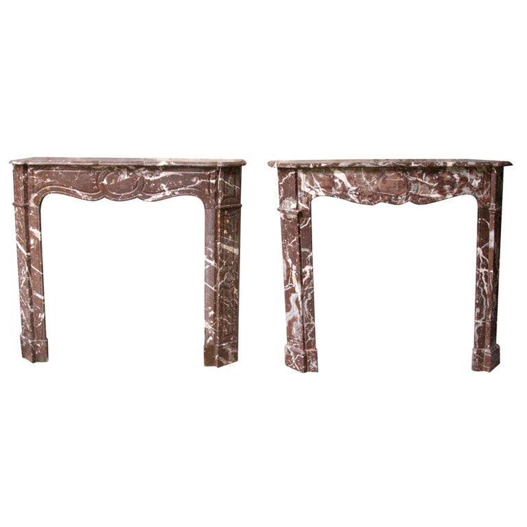 Pair of Early 19th Century French Marble Mantles For Sale