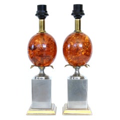 Pair of Table Lamps by Charles et Fils
