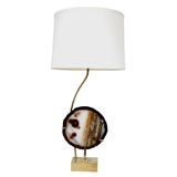 Table Lamp with Agate by Willy Daro