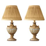 Pair of Venetian Blue Lamps