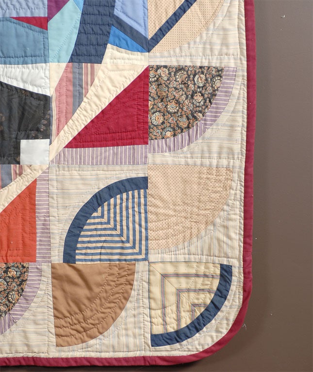 American Early 20th Century Modern Geometric Quilt