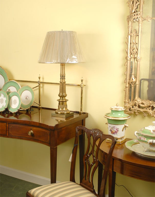 Pair of French 19th Century Gilt Bronze Lamps