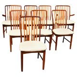 Set 8 Danish Modern Dining Chairs by Svend A. Madsen