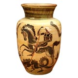 Vintage Large Pottery Vase by Harald Folmer Gross for Knabstrup Keramik