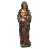 Antique Large Statue of Saint Clare of Assisi