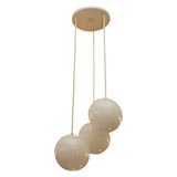 Cascading White Globe Fixture