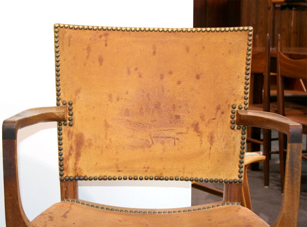 Leather Armchairs by Kaare Klint In Good Condition In New York, NY