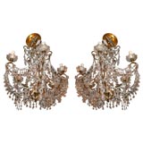 A Pair of Crystal Chandeliers