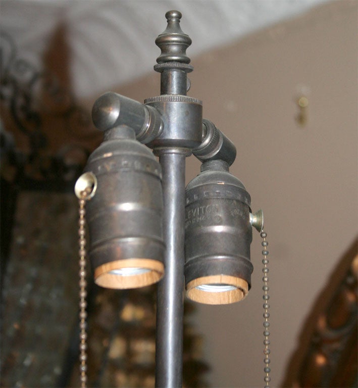 Pair of Italian Black Marble Lamps For Sale 3
