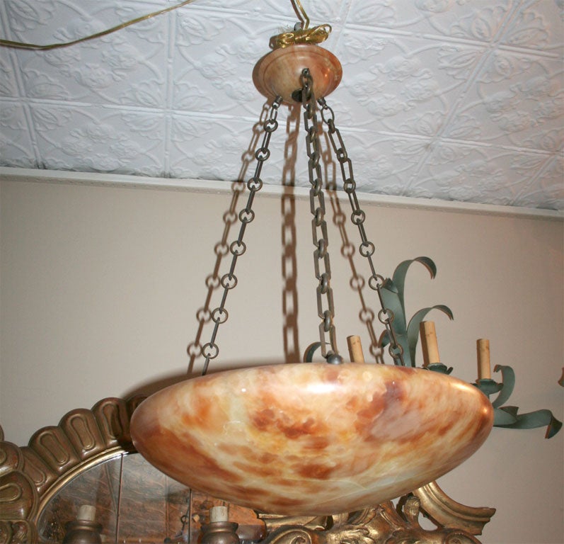 Swedish Alabaster light fixture