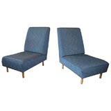 PAIR OF LARGE SLIPPER CHAIRS DESIGNED BY RAPHAEL