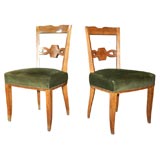 DINING CHAIRS BY JULES LELEU