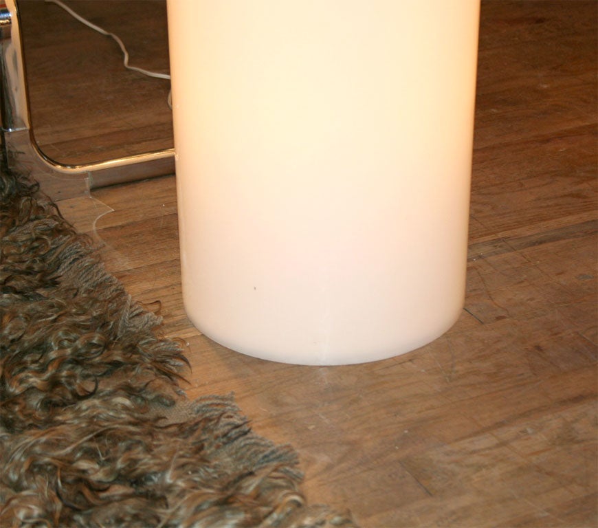 Acrylic 1960's Mod Cylindrical Floor Lamp by Habitat