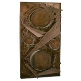 Spectacular Hand Tooled Danish Architectural Art Panel