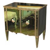 Downtown Green Mirrored Commode Downtown Green Mirrored Commode