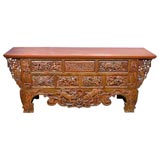 19th C. Carved Alter Cabinet