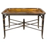 19th C. English Tole Tray Table