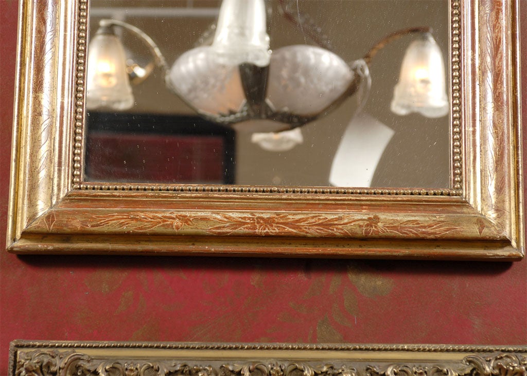 Gilt Small Louis Philippe Mirror For Sale