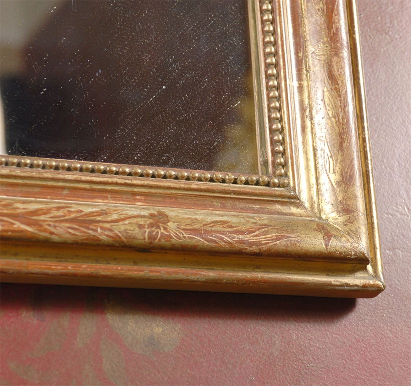 19th Century Small Louis Philippe Mirror For Sale
