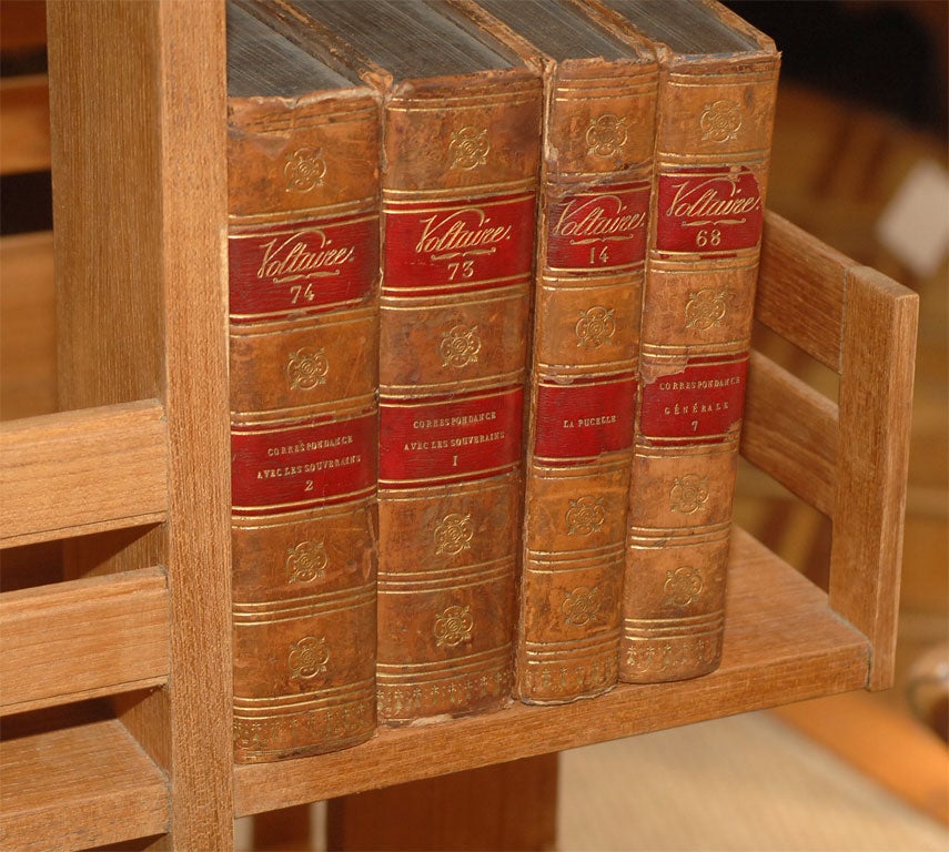 Teak revolving bookcase, in the style of Charlotte Perriand at 1stDibs