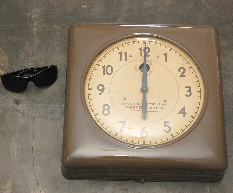 Western Union Electric Wall Clock 2