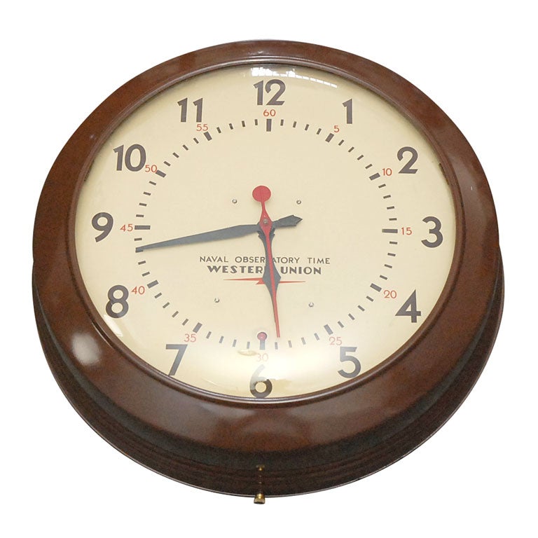 Western Union Wall Clock