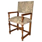 Antique French Walnut Upholstered Chair (reference # PAR53)