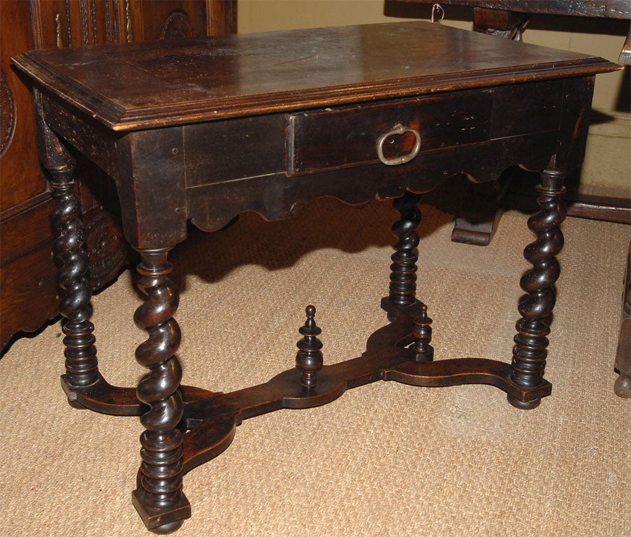 Louis XIV Walnut Side Table (reference # PAR5)