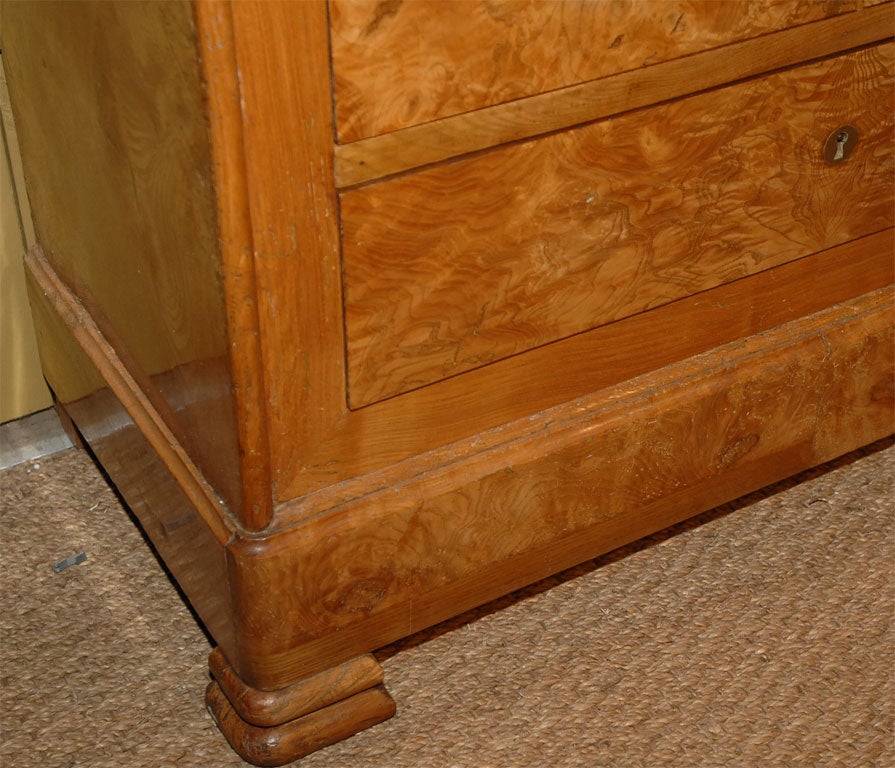 French Louis Philippe Walnut Marble Top Desk (reference # PAR64) For Sale